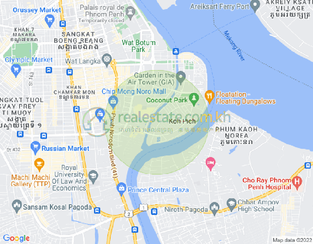 I, 百色河分区, 占卡蒙, 金边地图