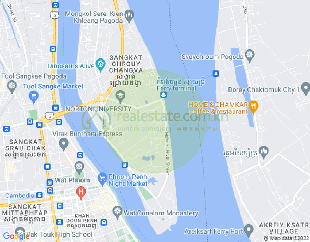 Map of Chroy Changvar, Phnom Penh