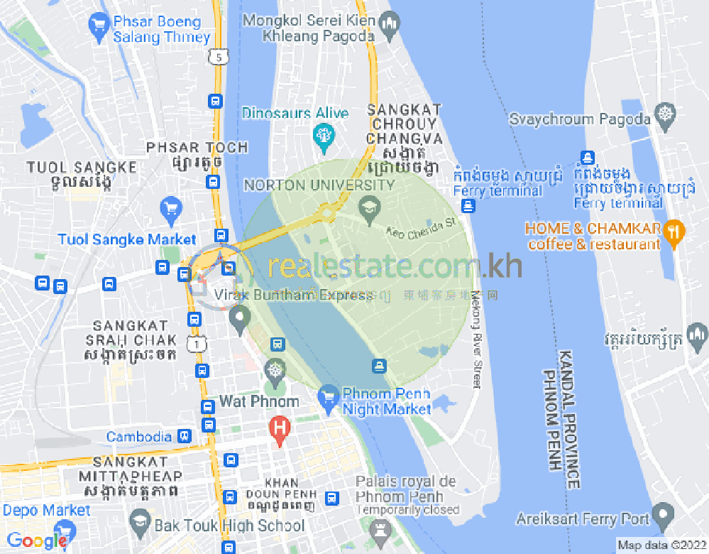 Map of Chroy Changvar, Phnom Penh