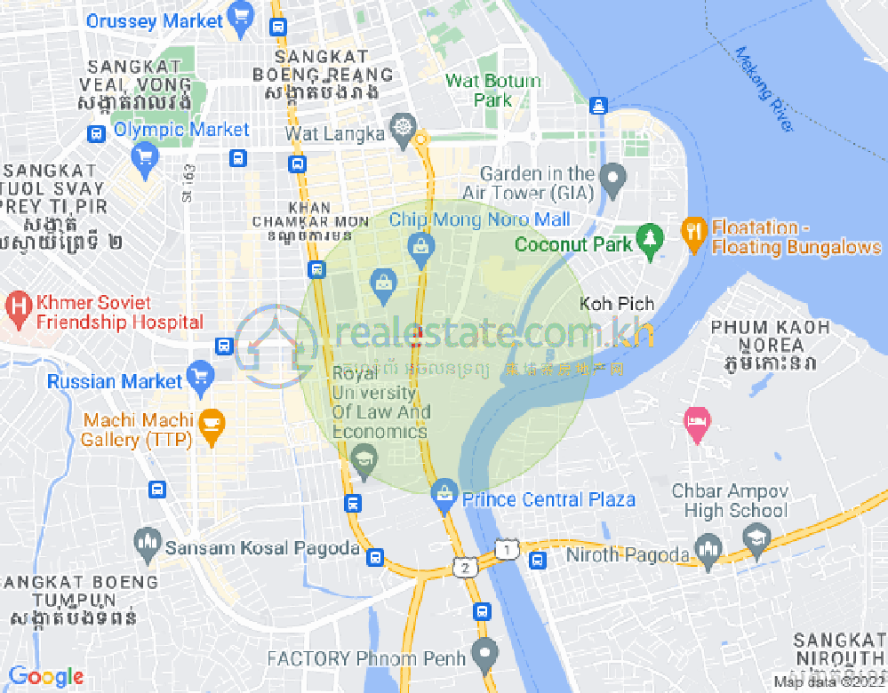 百色河分区, 占卡蒙, 金边地图