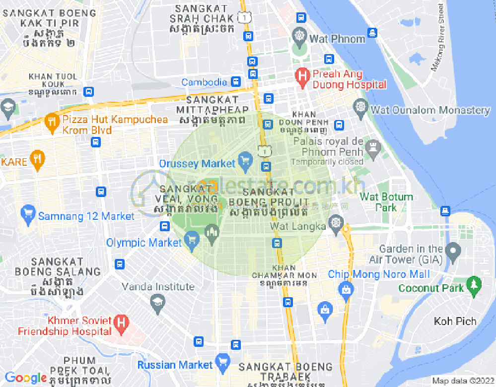 Boeung Prolit分区, 马卡拉区, 金边地图
