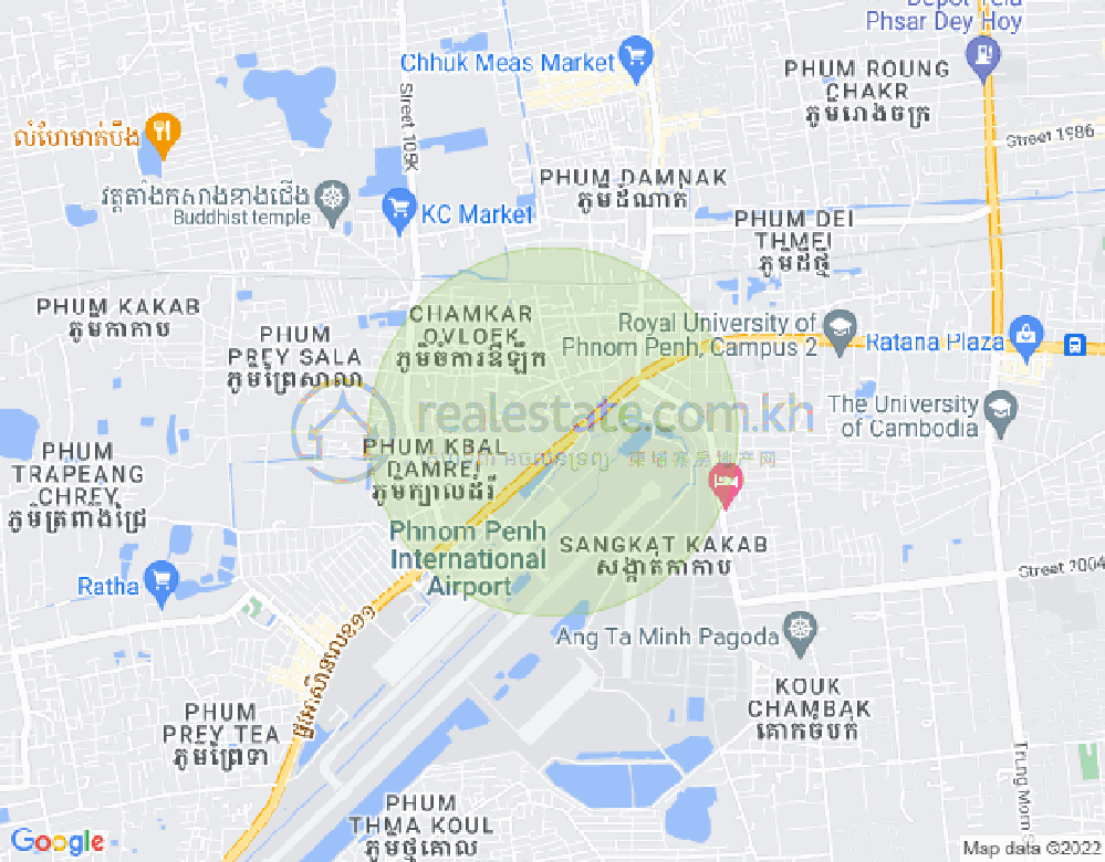 แผนที่ Kakab 1, โปร์แซนเจย, พนมเปญ
