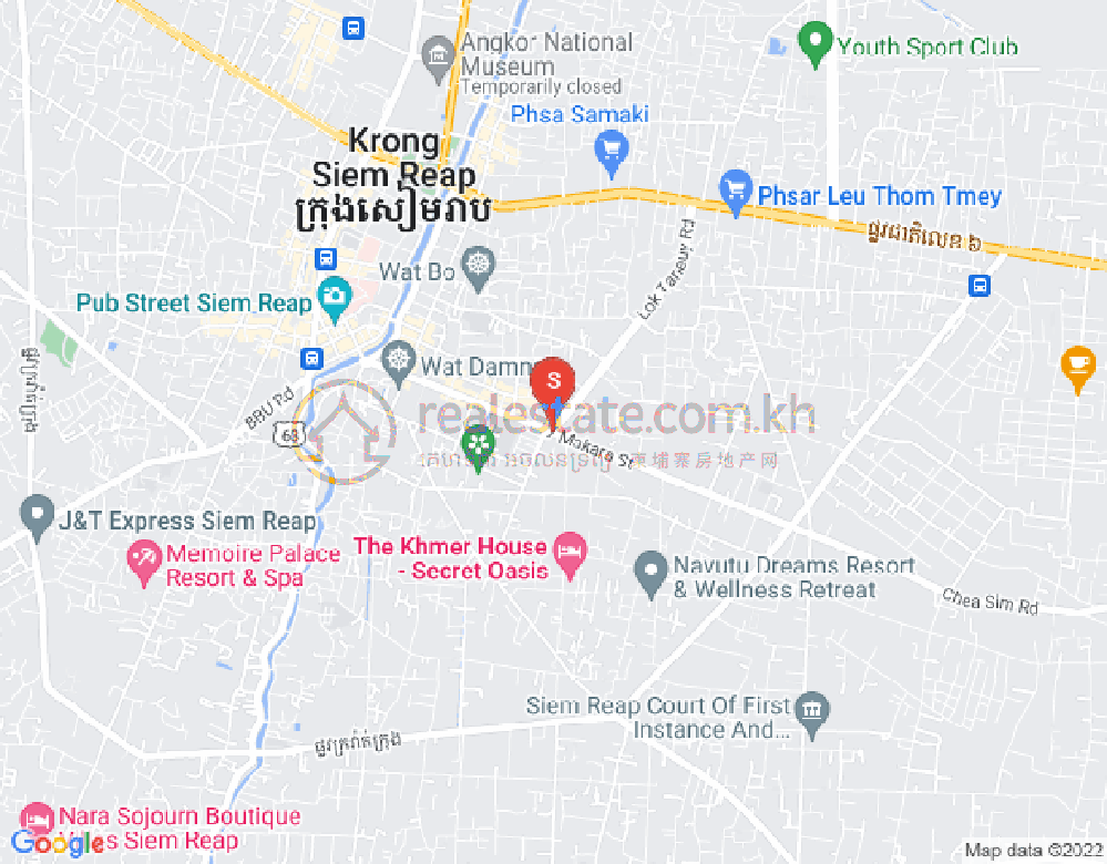 Mapa: Sala Kamraeuk, Siem Reap