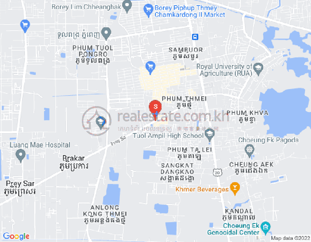 ផែនទី ព្រៃស, ដង្កោរ, ភ្នំពេញ
