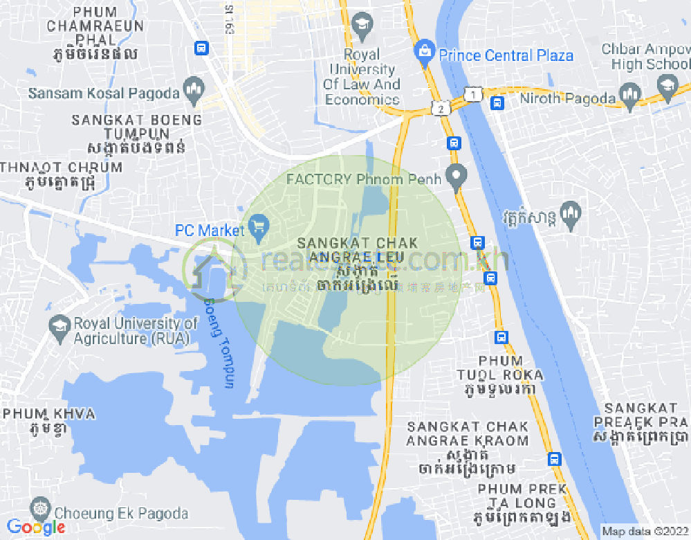 Mapa: Chak Angrae Leu, Meanchey, Phnom Penh