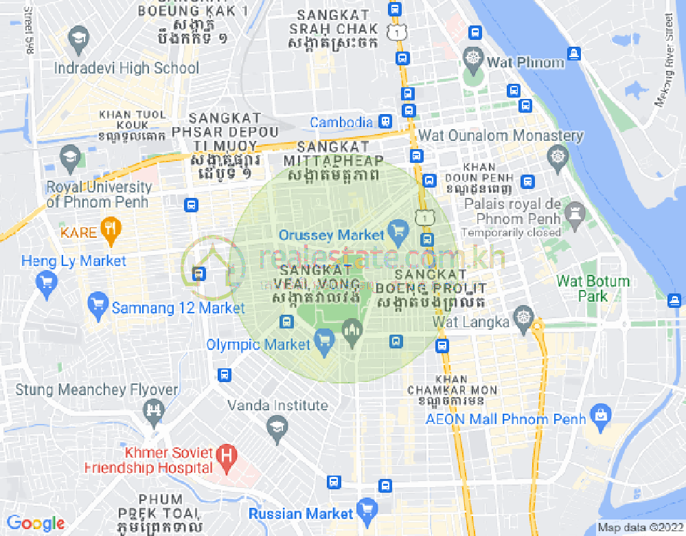 ヴィアルヴォン, 7マカラ, プノンペンの地図