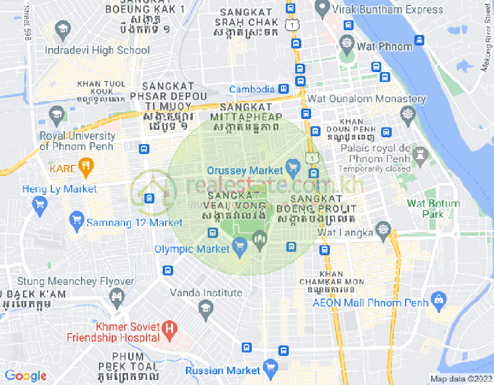 ヴィアルヴォン, 7マカラ, プノンペンの地図