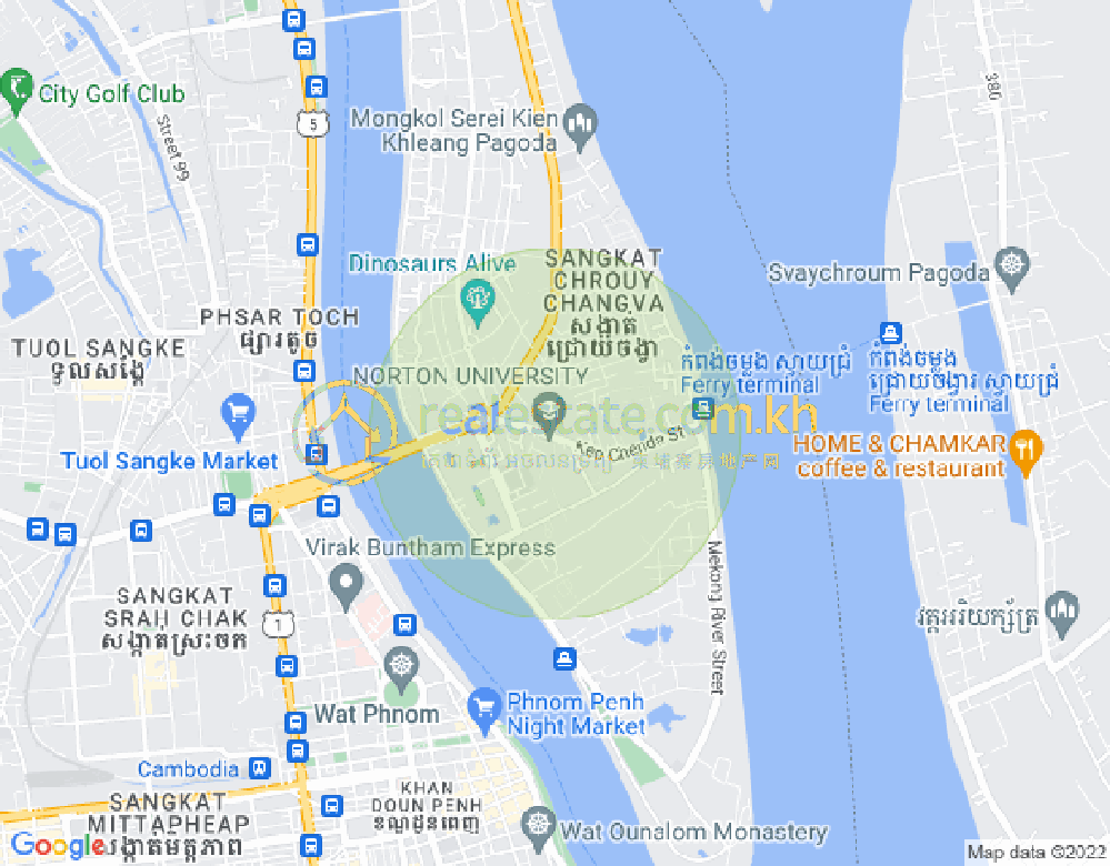 Mapa: Chroy Changvar, Phnom Penh