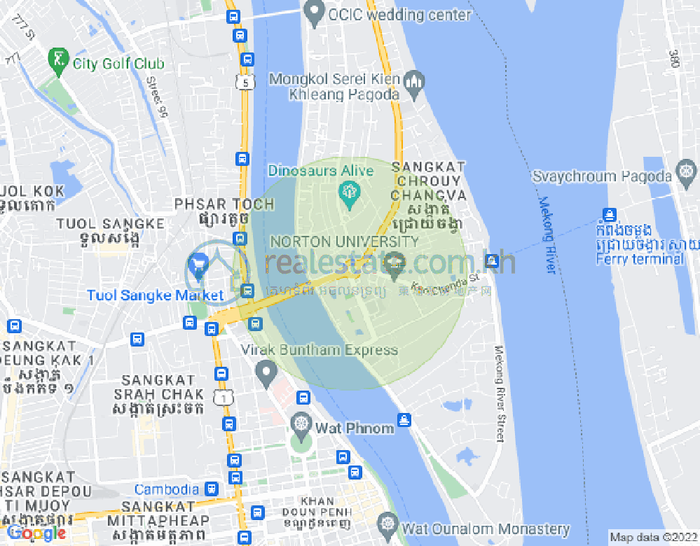 Map of Chroy Changvar, Phnom Penh