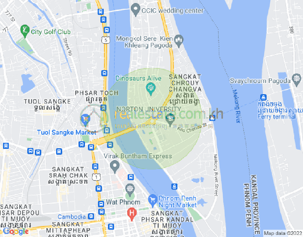 Map of Chroy Changvar, Phnom Penh