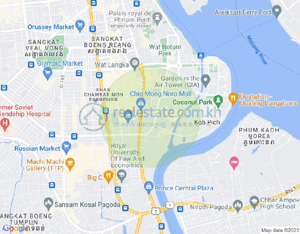 百色河分区, 占卡蒙, 金边地图