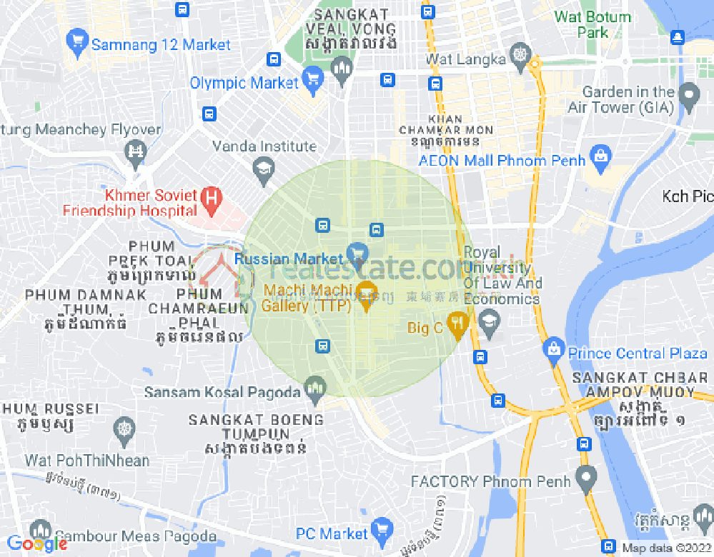 แผนที่ ตวลตุมปุง 1, จัมการมอน, พนมเปญ