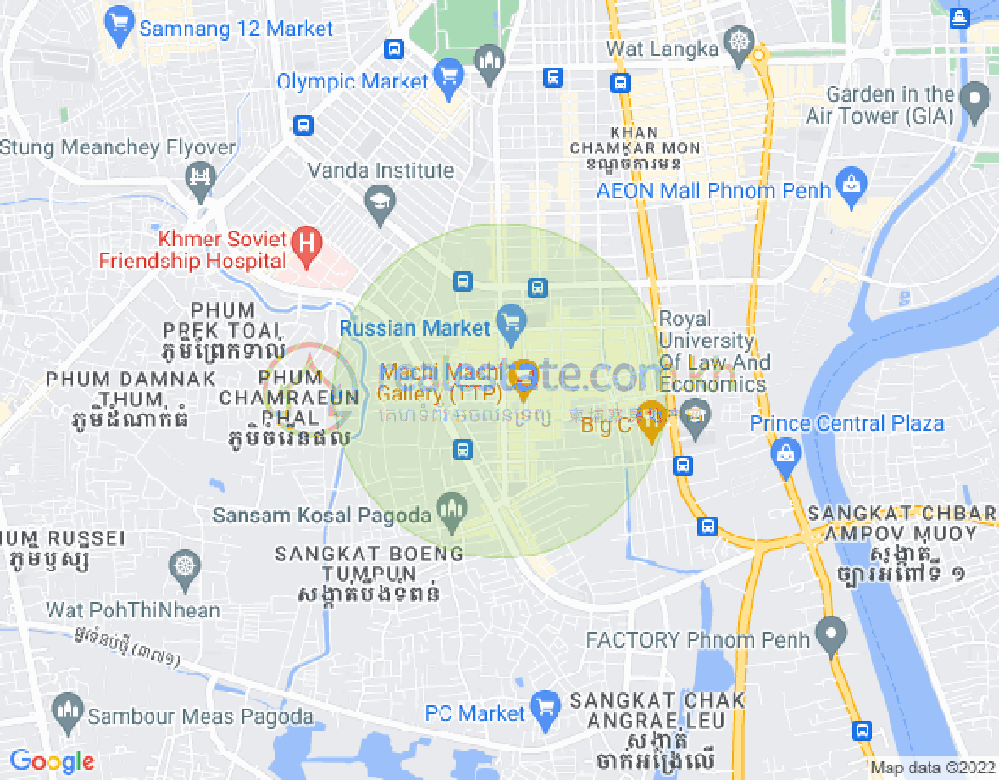 แผนที่ ตวลตุมปุง 1, จัมการมอน, พนมเปญ