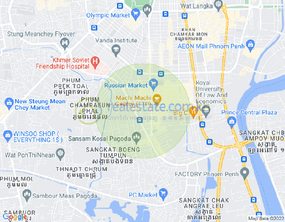 แผนที่ ตวลตุมปุง 1, จัมการมอน, พนมเปญ