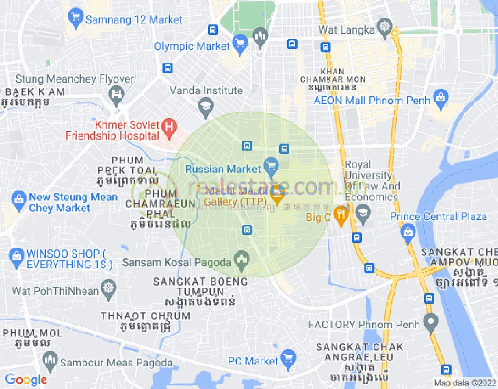 แผนที่ ตวลตุมปุง 1, จัมการมอน, พนมเปญ