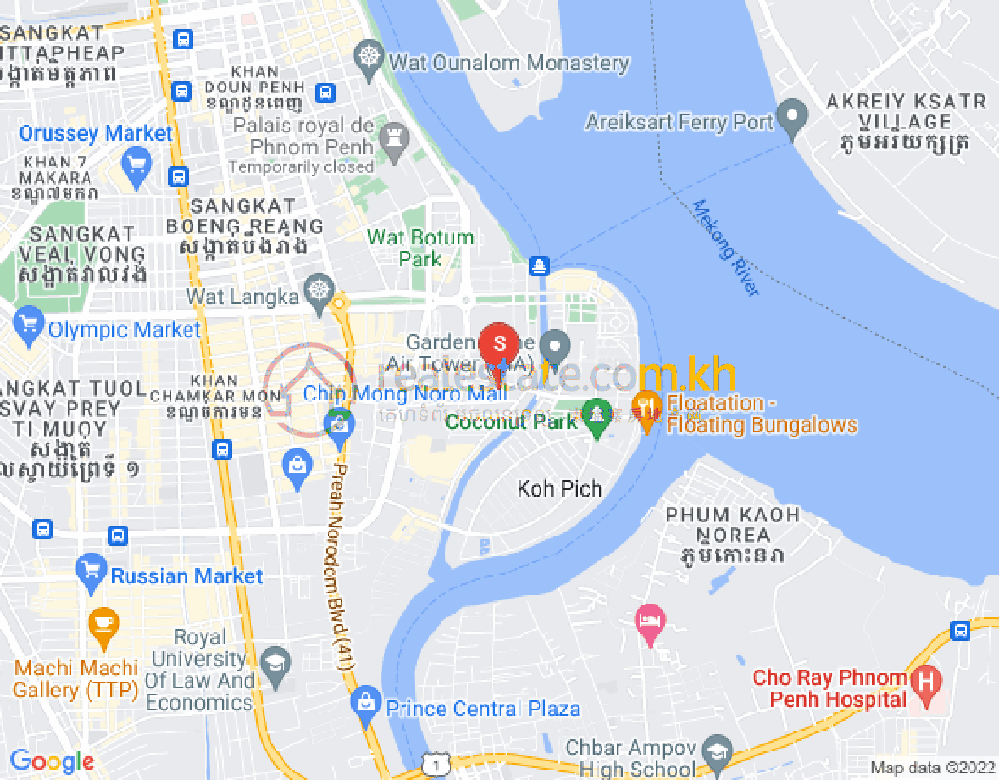 百色河分区, 占卡蒙, 金边地图