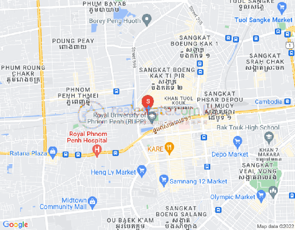 宣城2, 堆谷区, 金边地图