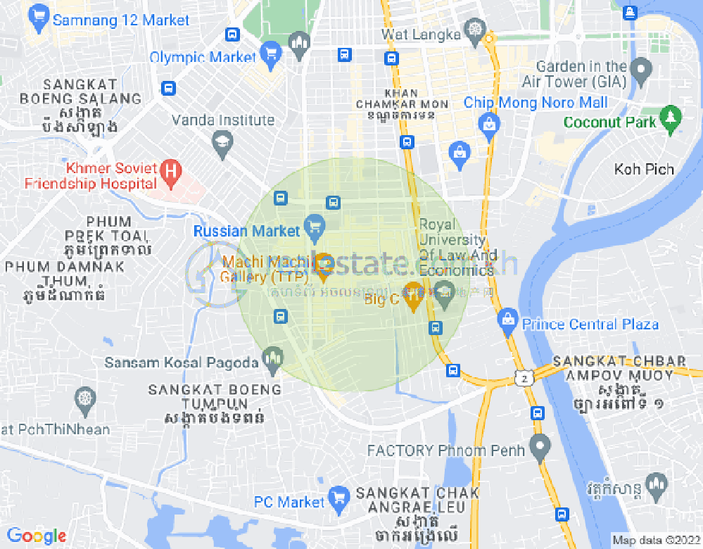 朱德奔1分区, 占卡蒙, 金边地图