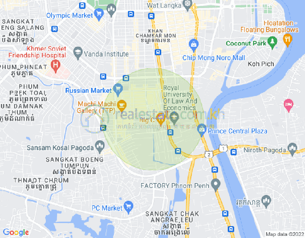 万禾密分区, 占卡蒙, 金边地图