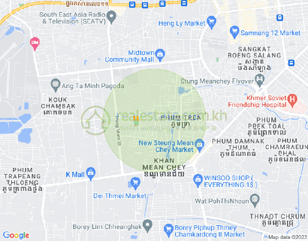 Map of 82 លូប្រាំ, Stueng Mean chey 3, Meanchey, Phnom Penh
