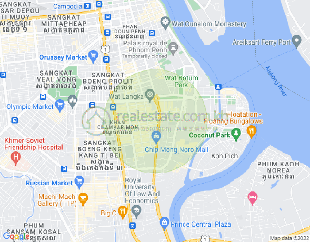Mapa: 306, BKK 1, Boeng Keng Kang, Phnom Penh