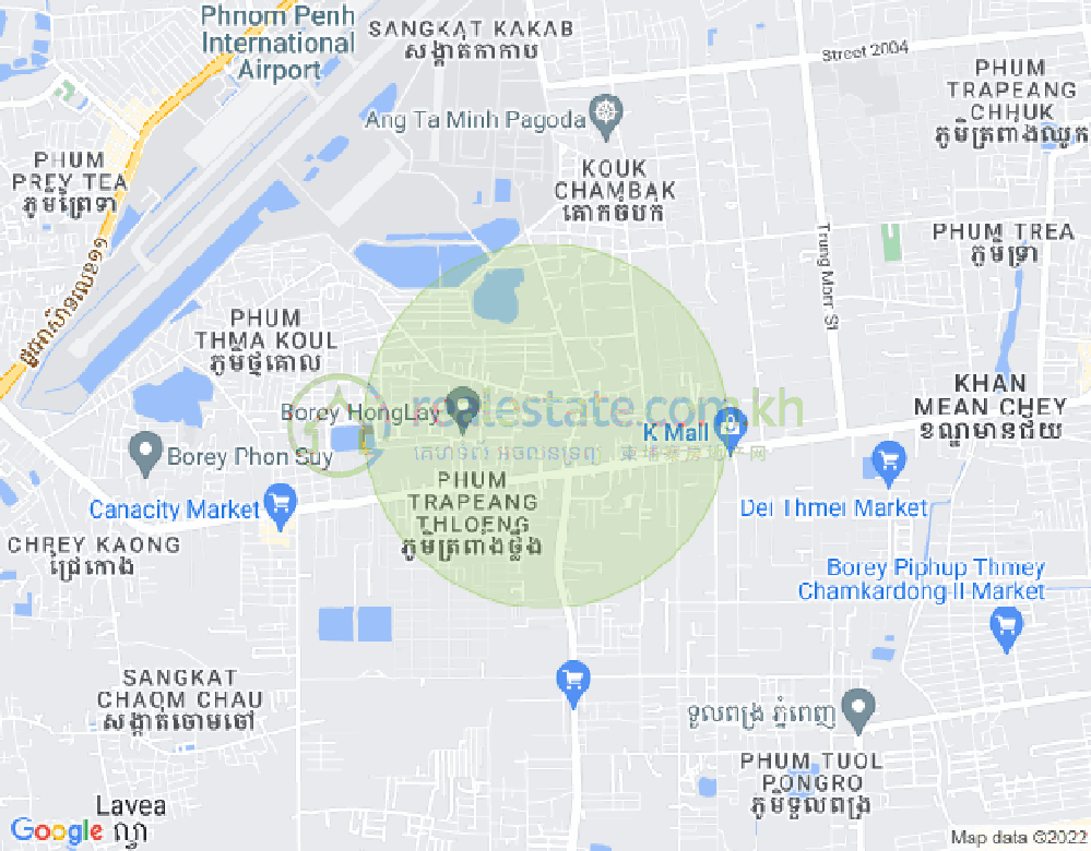 แผนที่ จอมเจา, โปร์แซนเจย, พนมเปญ
