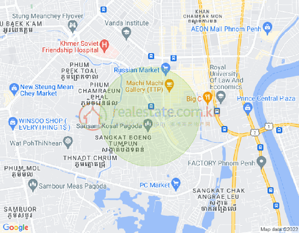 แผนที่ ตวลตุมปุง 1, จัมการมอน, พนมเปญ
