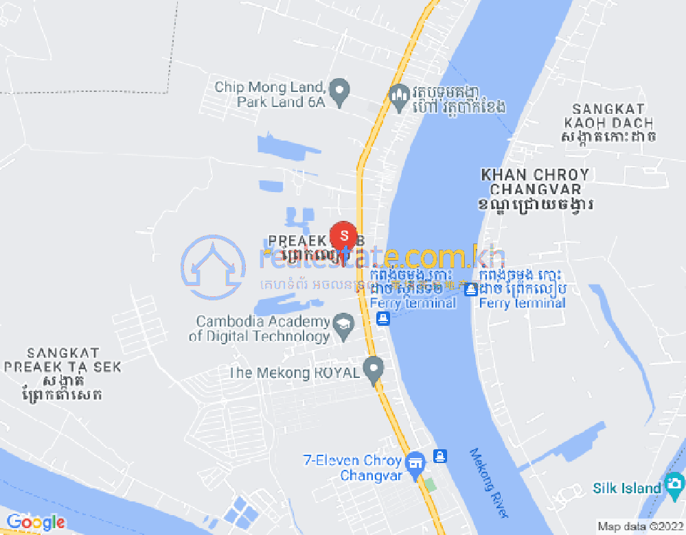 Mapa: Preaek Lieb, Chroy Changvar, Phnom Penh
