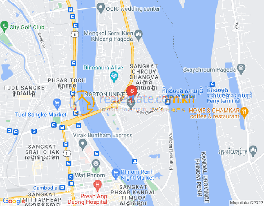 Mapa: Chroy Changvar, Phnom Penh