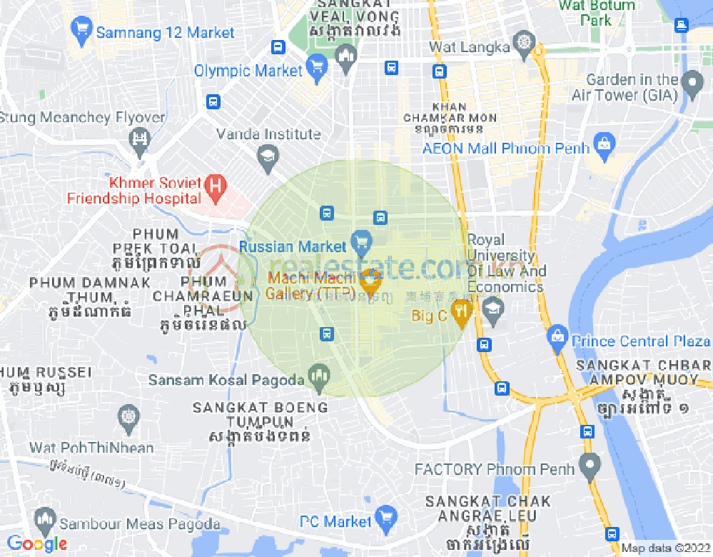 ផែនទី ទួលទំពូង១, ចំការមន, ភ្នំពេញ
