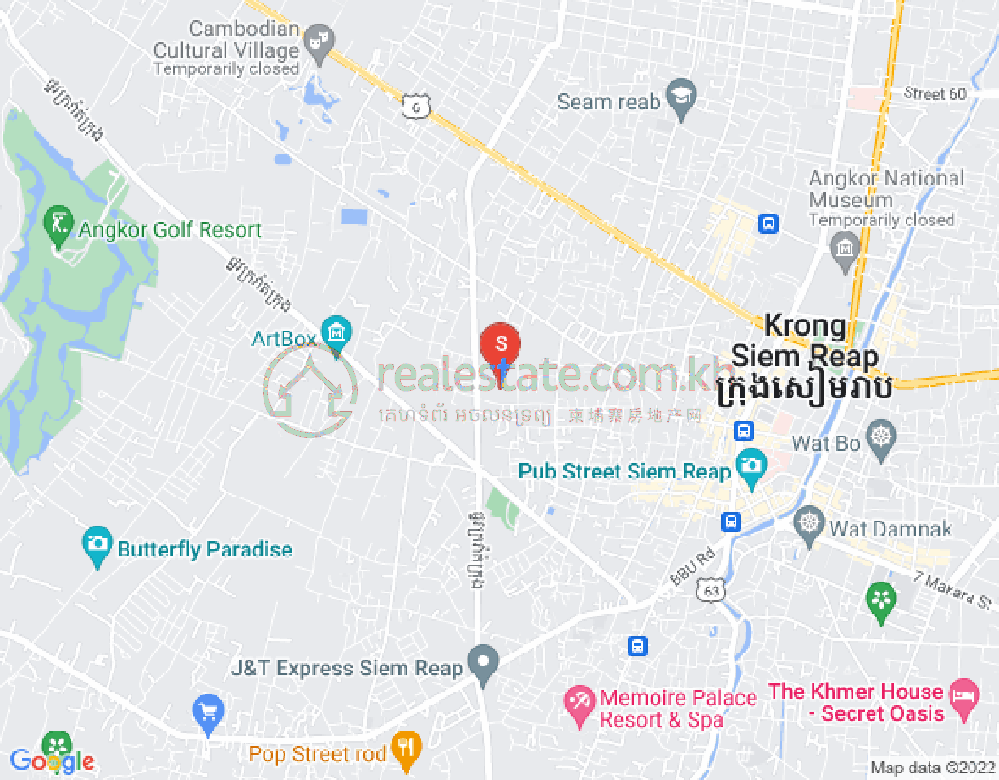 Svay Dangkum分区, 暹粒地图
