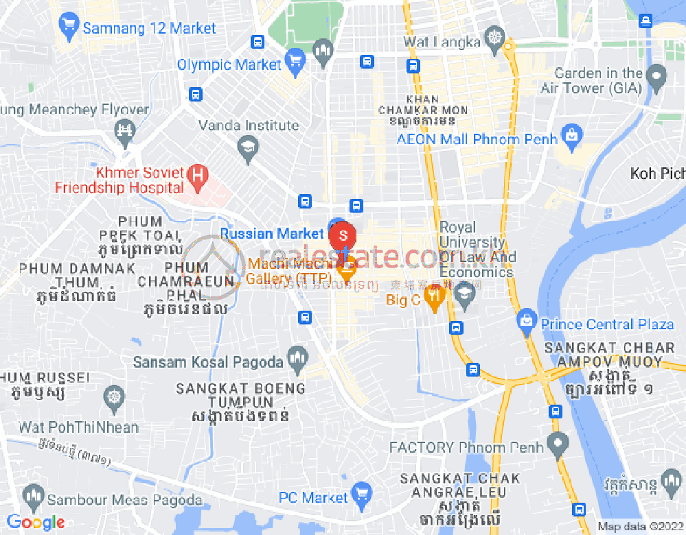 Карта Тул Том Пунг 1, Чамкармон, Пномпень