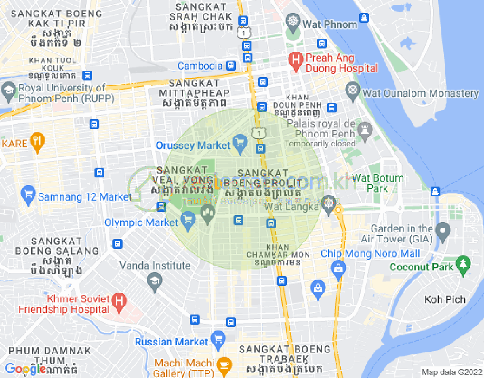 155, Boeung Prolit分区, 马卡拉区, 金边地图