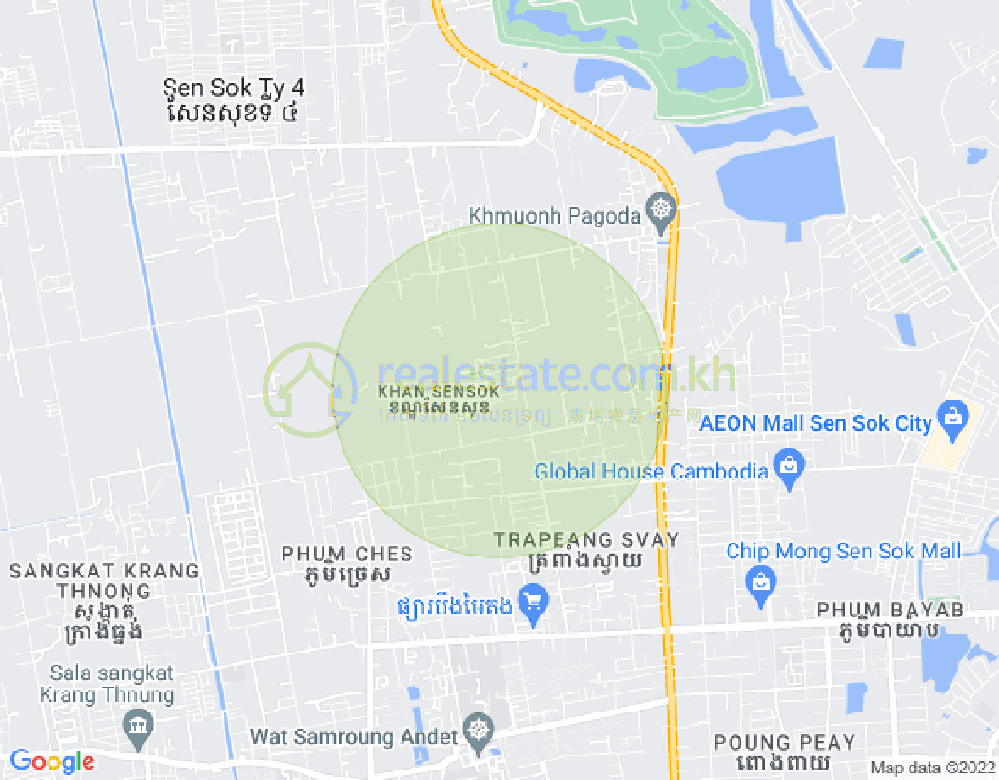street Yuri, Khmuonh分区, 森速区, 金边地图