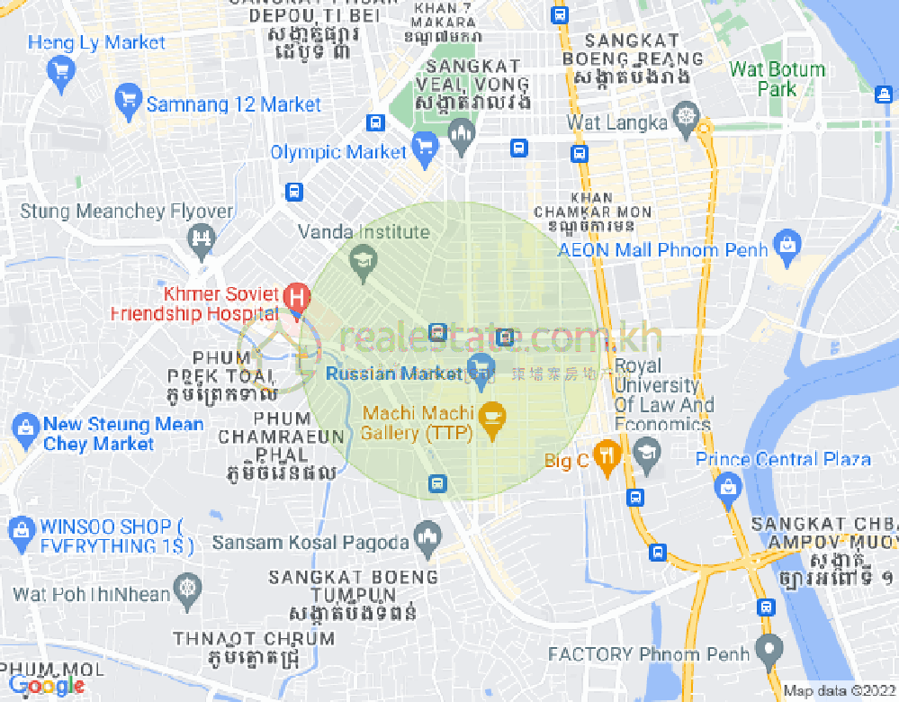 ផែនទី ទួលទំពូង១, ចំការមន, ភ្នំពេញ