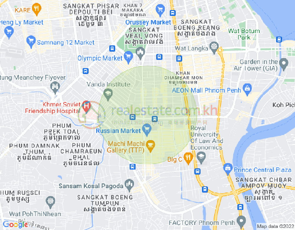 ផែនទី ទួលទំពូង១, ចំការមន, ភ្នំពេញ