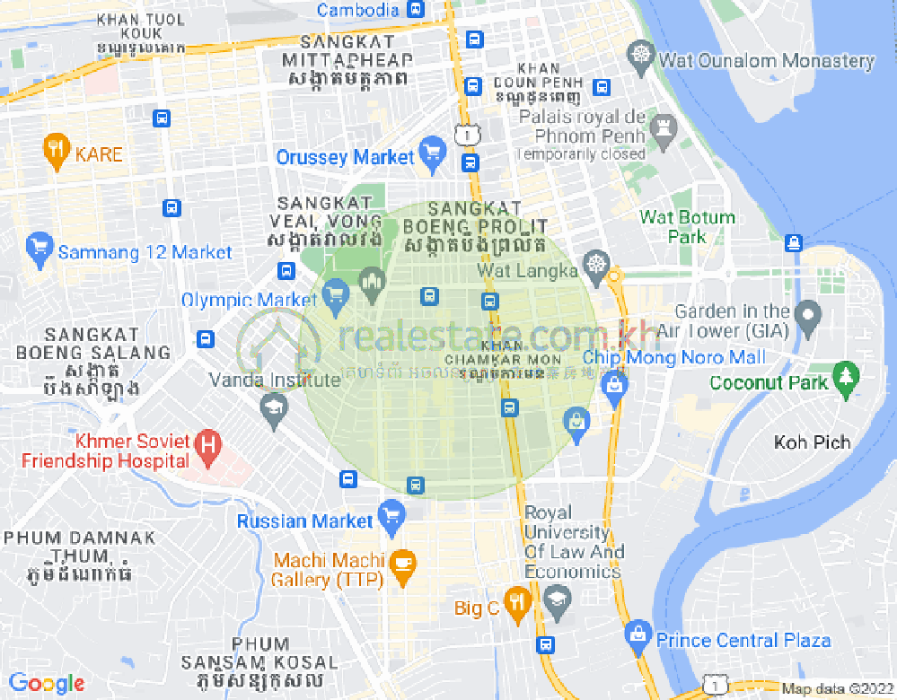แผนที่ บีเคเค 2, บึงเกงกอง, พนมเปญ