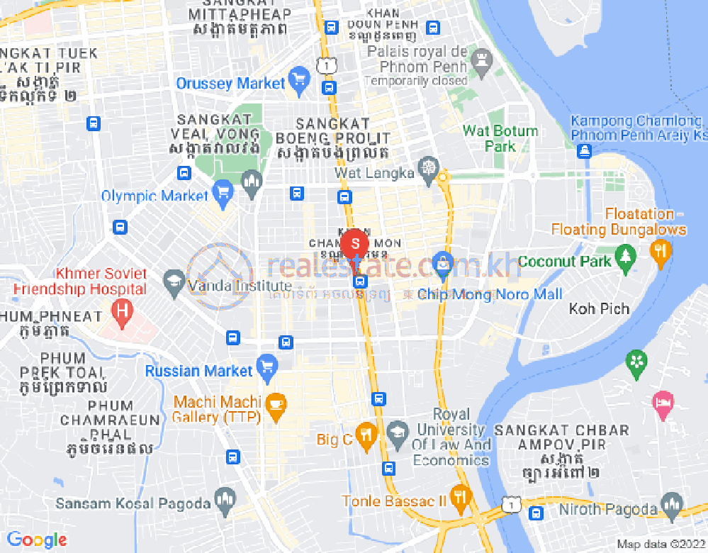 Mapa: Phnom Penh Thmey, Sen Sok, Phnom Penh