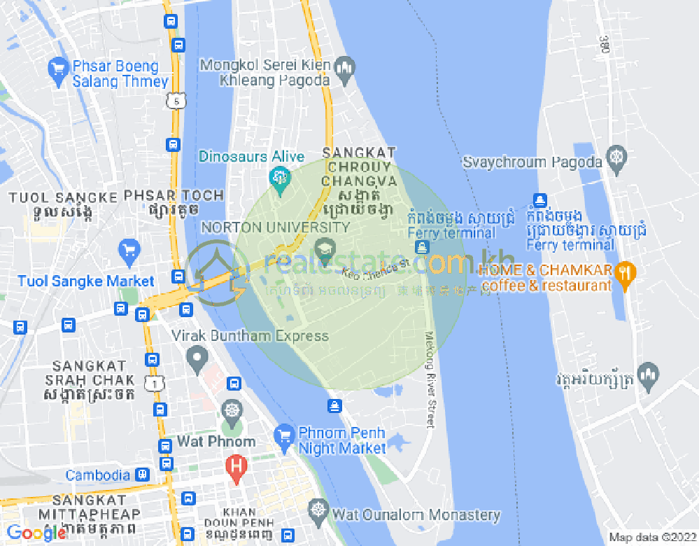 水净华区, 金边地图