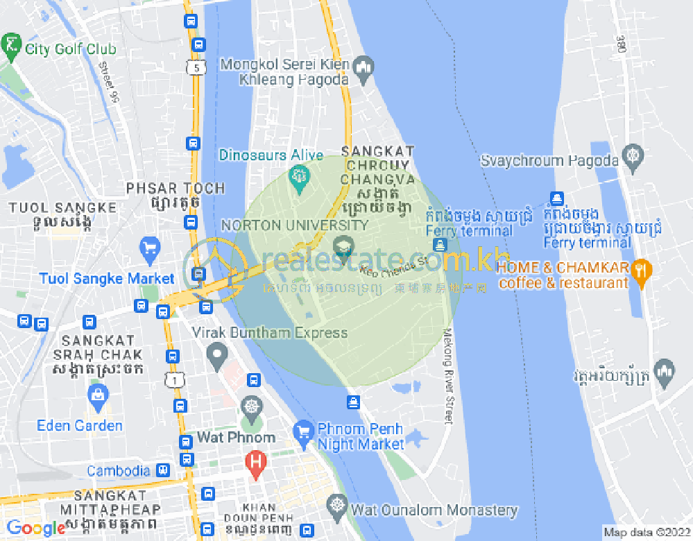 Mapa: Chroy Changvar, Phnom Penh