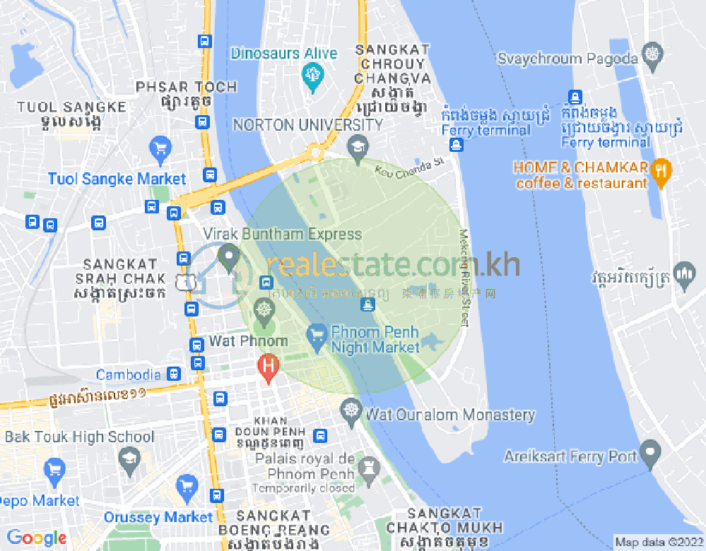 Map of Chroy Changvar, Phnom Penh