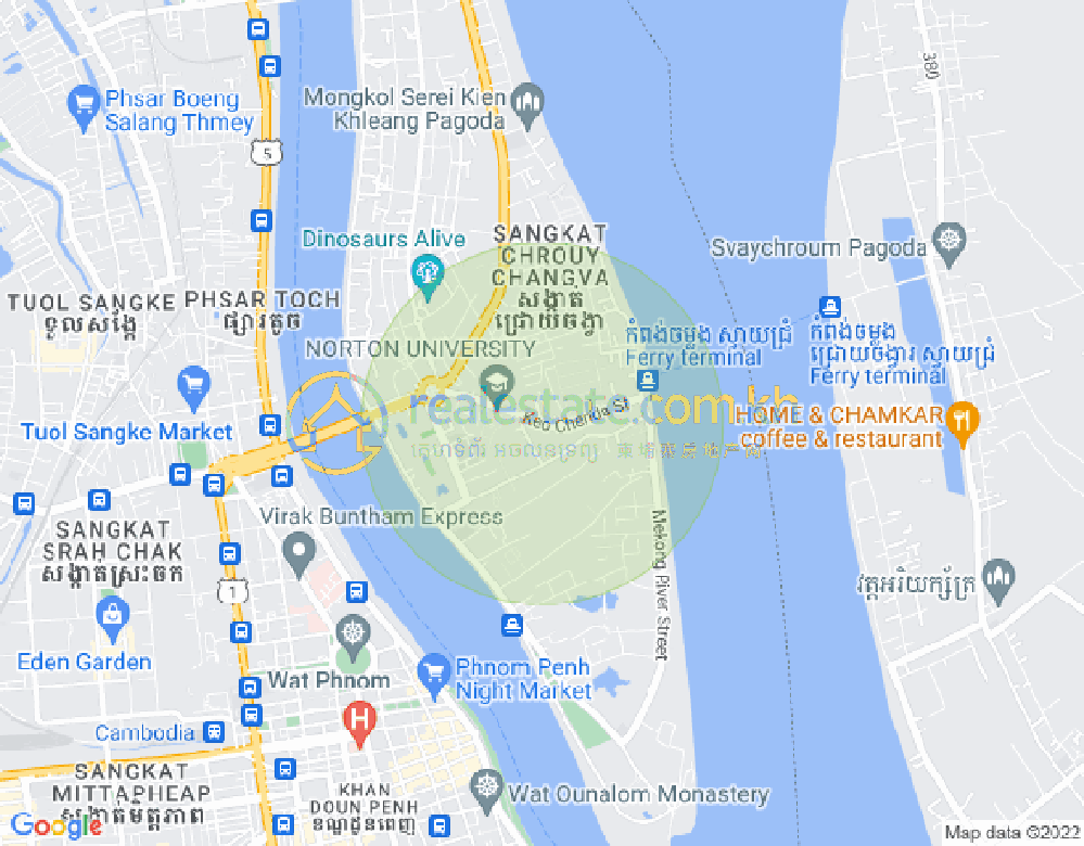 水净华区, 金边地图