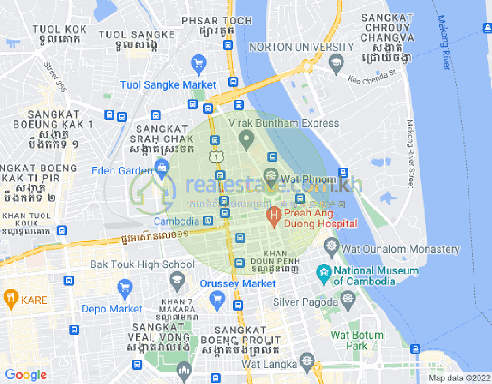 Mapa: Phnom Penh Thmey, Sen Sok, Phnom Penh
