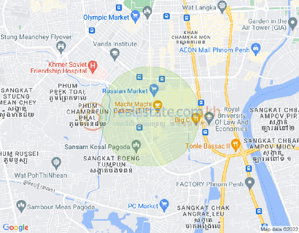 ផែនទី ទួលទំពូង២, ចំការមន, ភ្នំពេញ