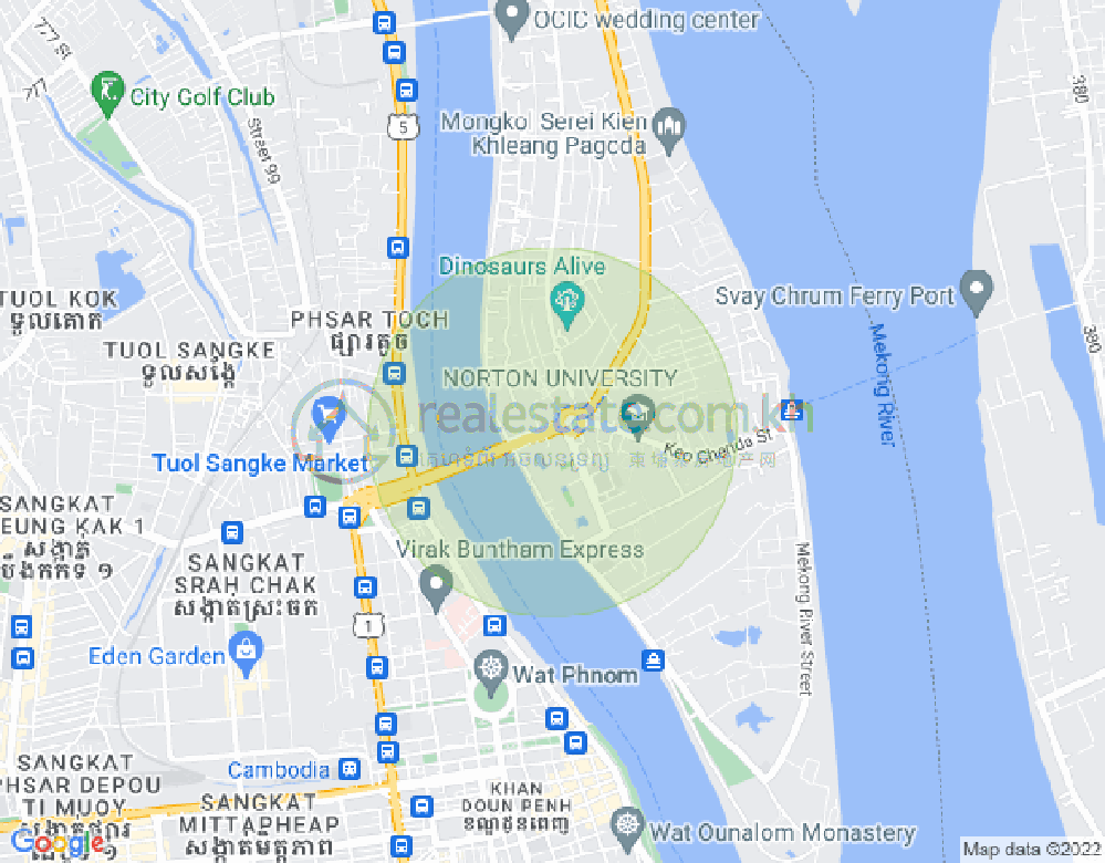 Mapa: Chroy Changvar, Phnom Penh