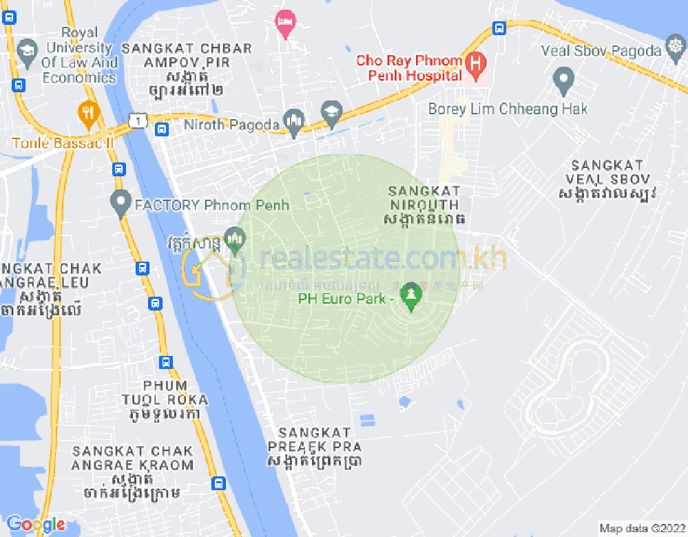 Carte de Nirouth, Chbar Ampov, Phnom Penh