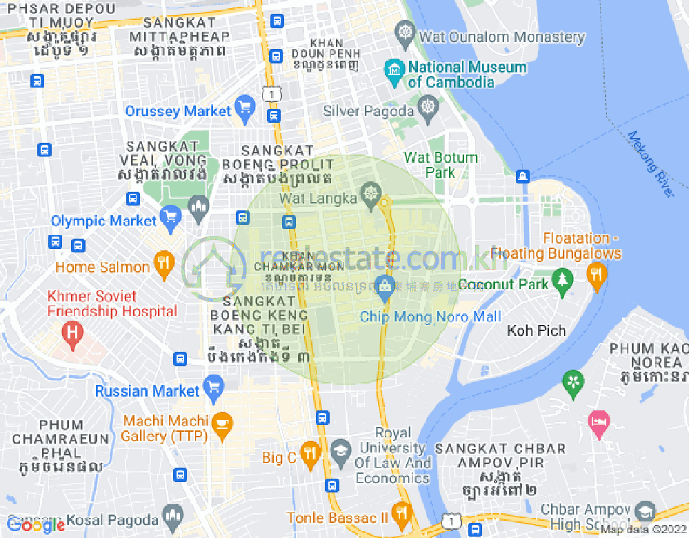 แผนที่ BKK 1, บึงเกงกอง, พนมเปญ