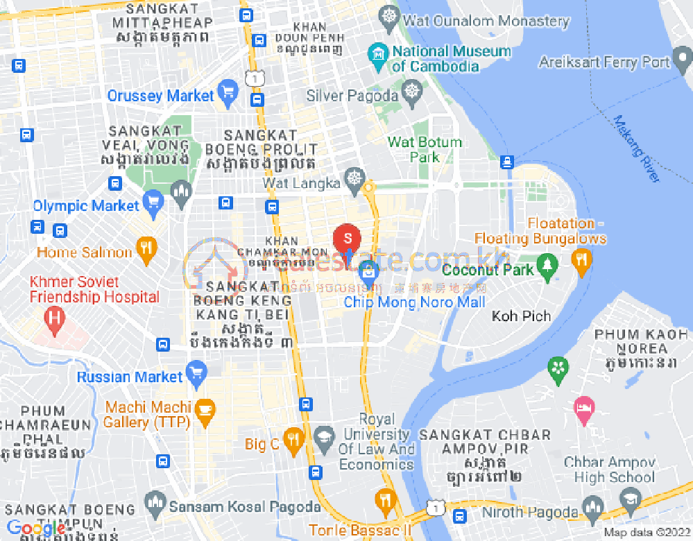 แผนที่ BKK 1, บึงเกงกอง, พนมเปญ