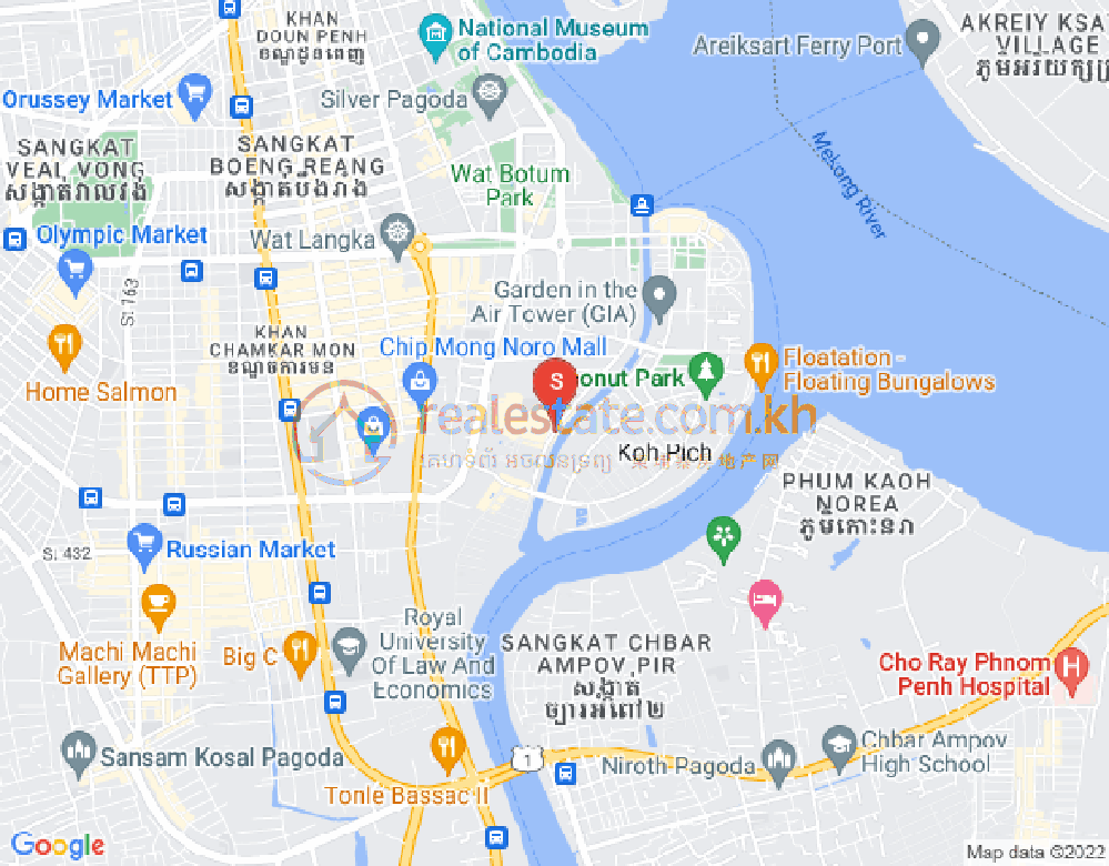 百色河分区, 占卡蒙, 金边地图