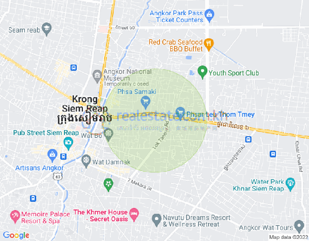 7 Makara KW Siem Reap, Sla Kram 分区, 暹粒地图